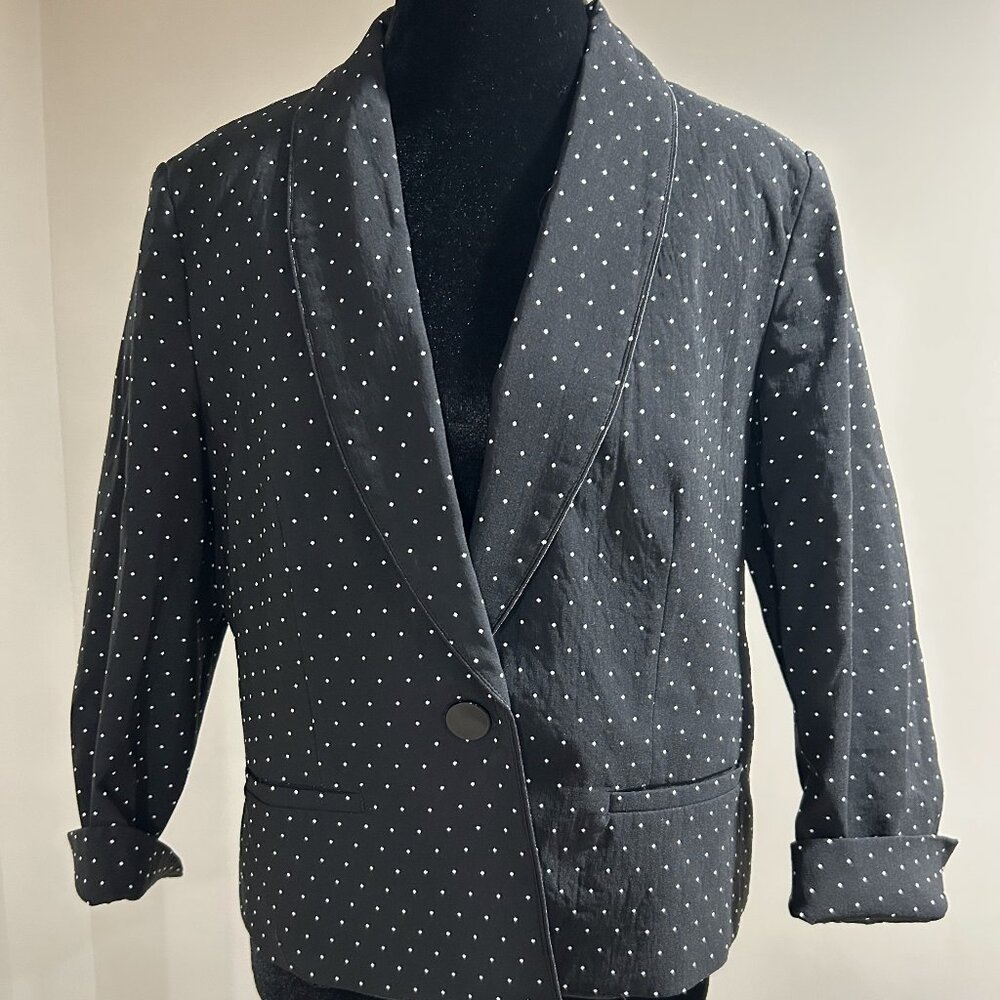 Kasper 3/4 Sleeve Single Button Blazer